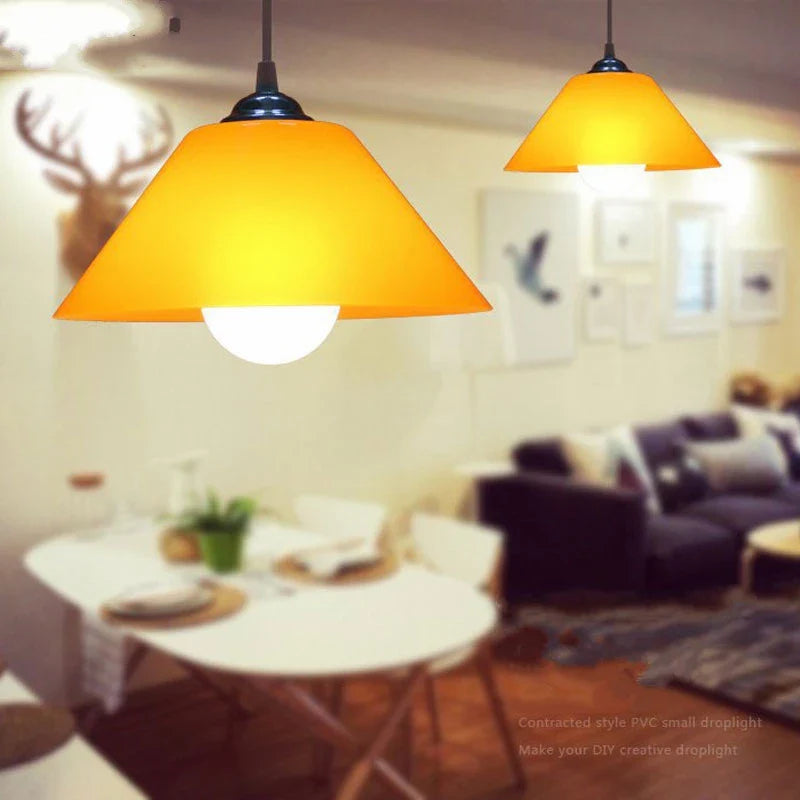 Afralia™ Nordic PVC Pendant Lights with LED Shades for Home Decor Lighting