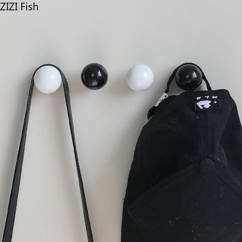 Afralia™ Ceramic Magnetic Wall Hook Clothing Rack