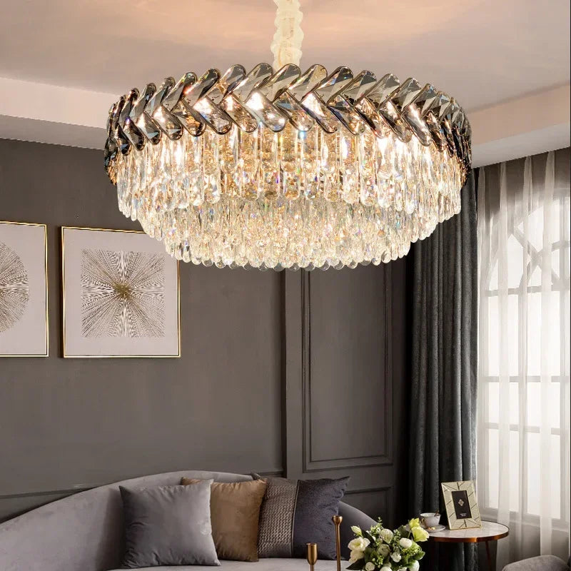 Afralia™ Modern LED Crystal Chandelier - Luxury Lighting Fixture for Home Décor