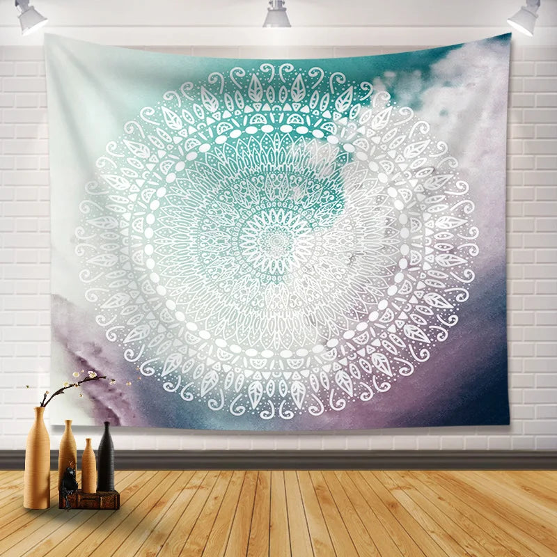 Nordic Ins Style Bohemian Mandala Tapestry Cloth for Bedroom Decor by Afralia™