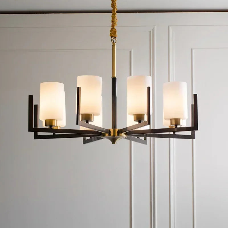 Afralia™ Retro LED Chandeliers for Home Decor – Elegant Lighting Fixtures for Living Room