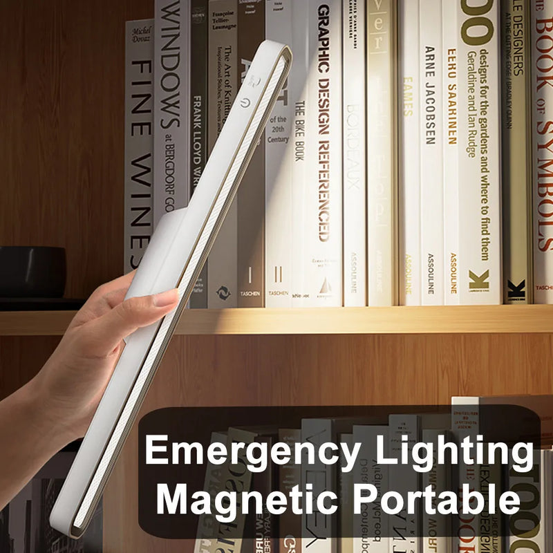 Afralia™ LED Desk Lamp Rechargeable Magnetic Reading Light with USB, Ideal for Office and Bedroom.