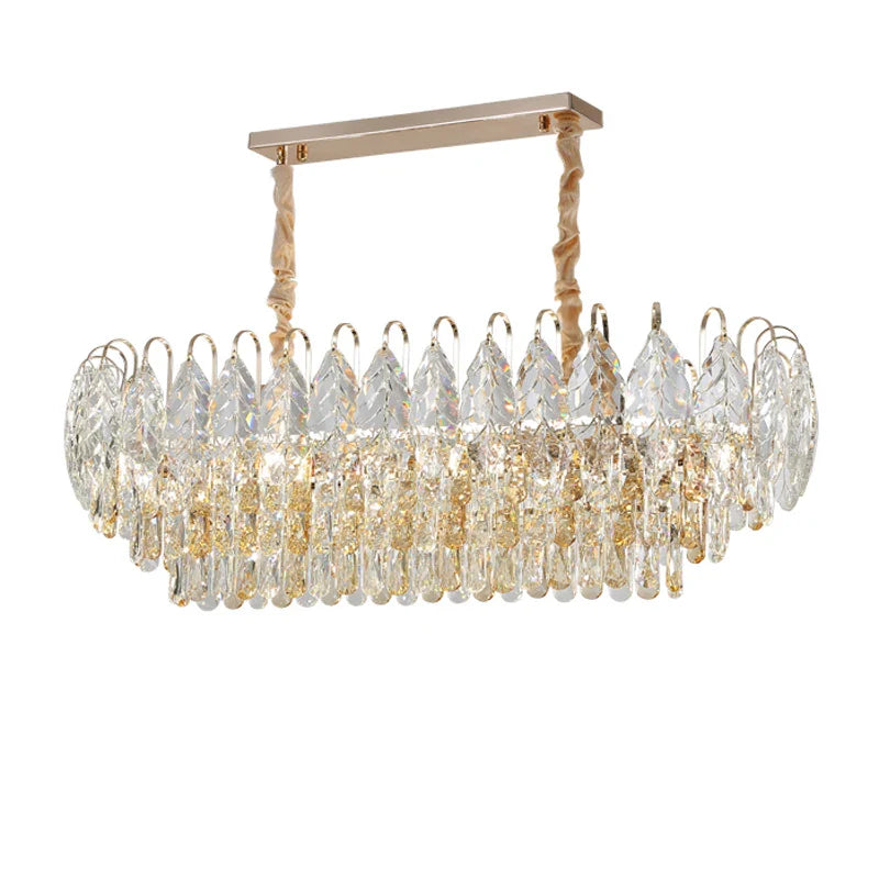 Afralia™ Brilliance Crystal Chandelier for Luxe Living & Dining Rooms.