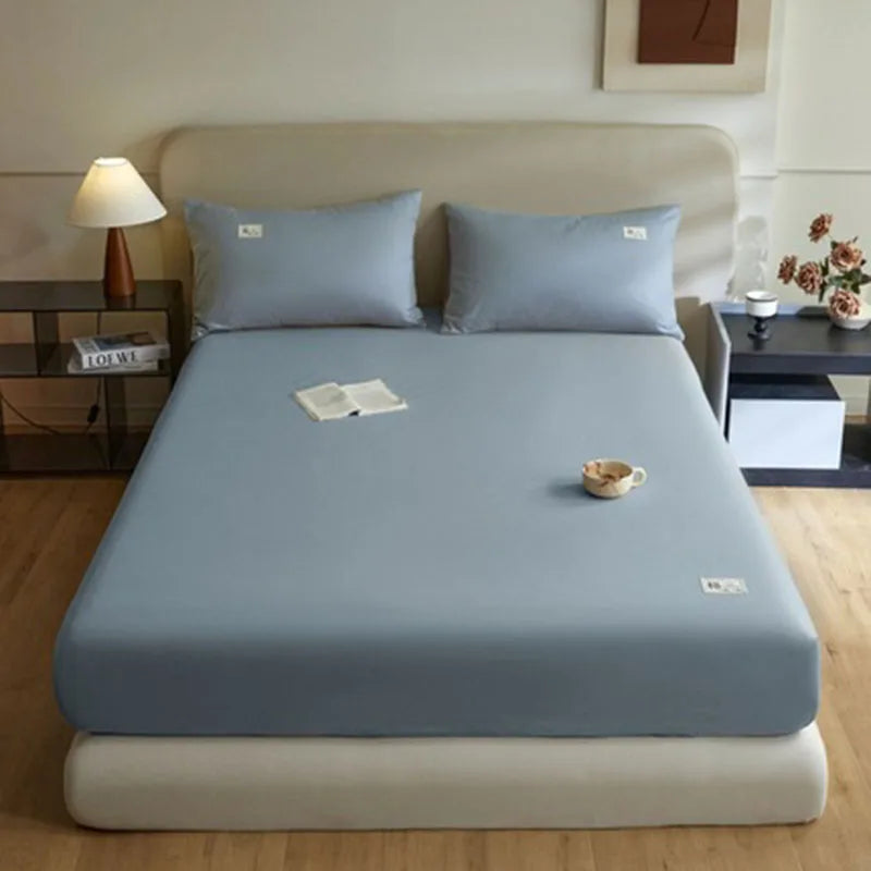 Afralia™ Soft Cotton Anti-Slip Fitted Sheet: European Skin-Friendly Mattress Protector