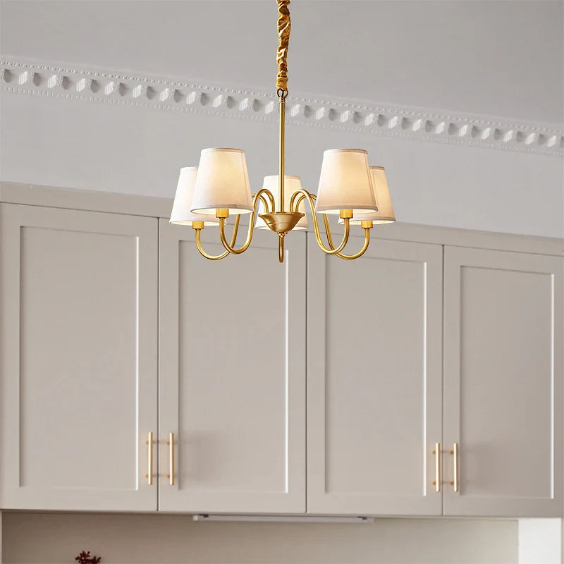 Afralia™ Copper American Chandelier: Modern Luxury for Living Room, Bedroom, and Restaurant