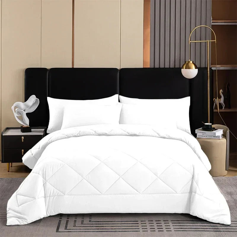 Afralia™ Cozy Quilt Set: Soft & Breathable Queen/King Size Comforter with Duvet & Pillowcase