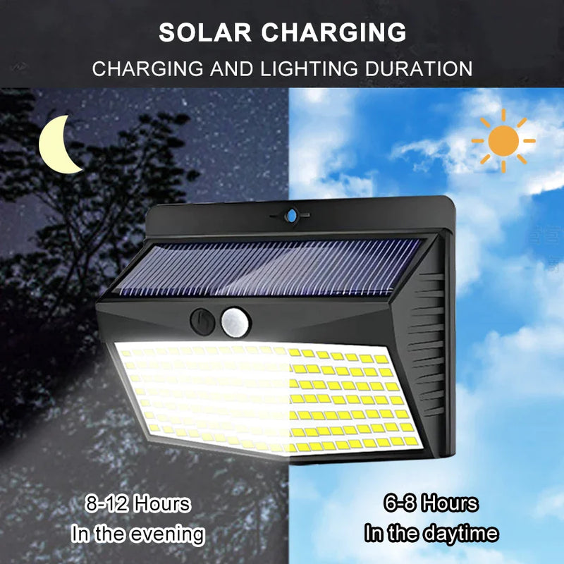 Afralia™ Solar Wall Lights Outdoor 4PCS - Motion Sensor - Waterproof Garden Decor