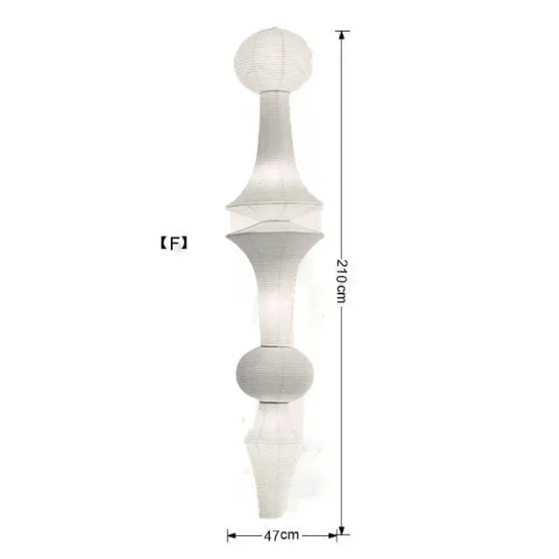 Afralia™ Noguchi Style LED Pendant Lights for Home Sofas & Bedroom
