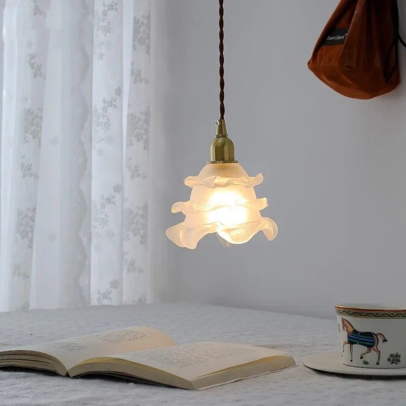 Afralia™ Copper Glass LED Pendant Lamps Modern Style Nordic Hanging Light Fixtures