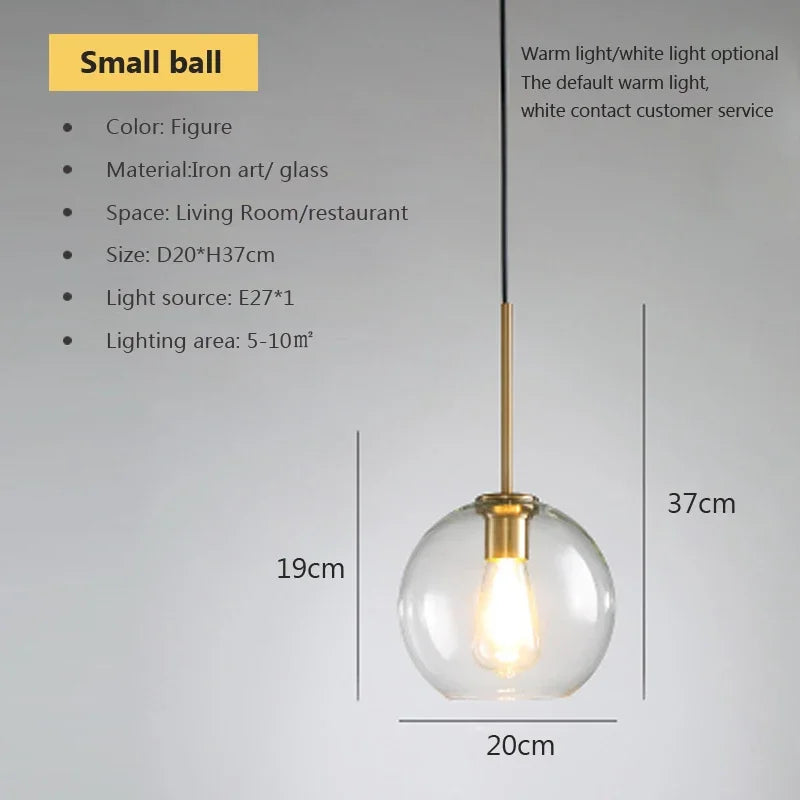 Afralia™ Industrial Loft Glass Pendant Light for Kitchen Restaurant Decor