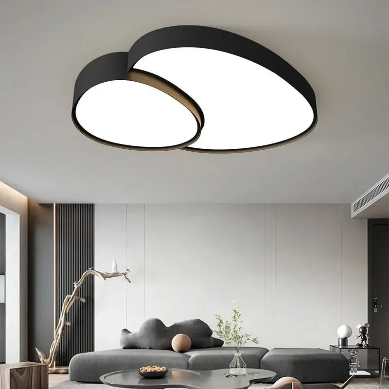 Afralia™ Smart LED Ceiling Lamp: Modern Round Dimmable Lights for Living Room and Bedroom