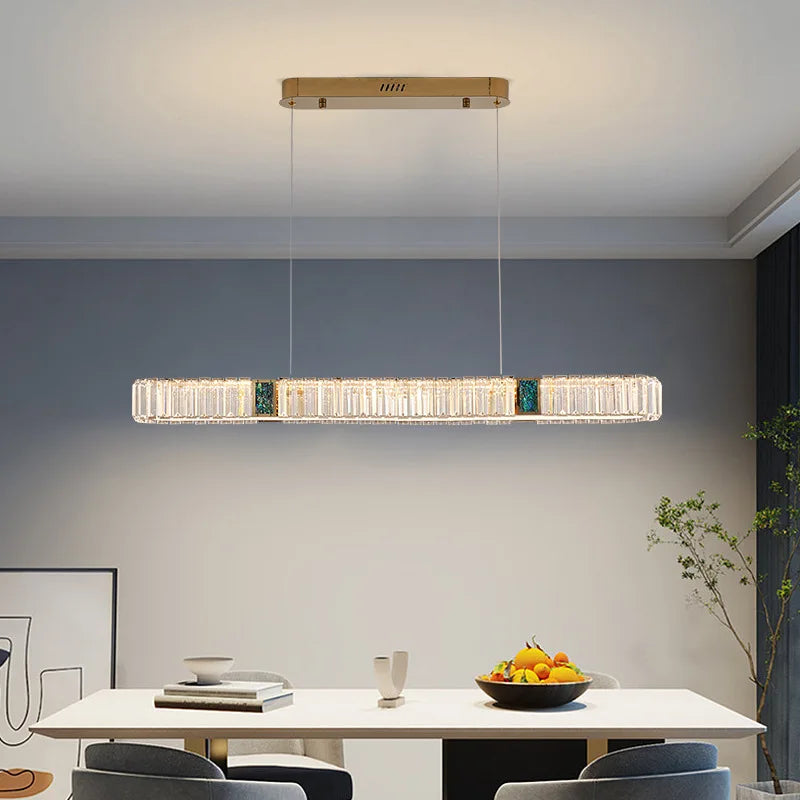 Afralia™ Crystal Pendant Chandelier for Home Decor, Luxury Lighting for Living Room, Bedroom, Kitchen