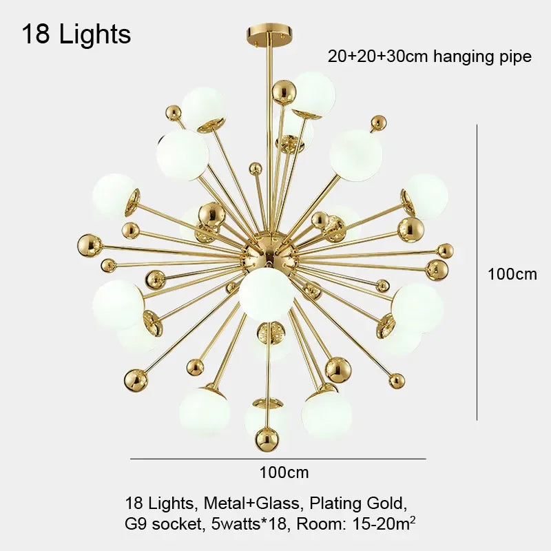 Afralia™ Gold LED Glass Pendant Light for Modern Indoor Lighting