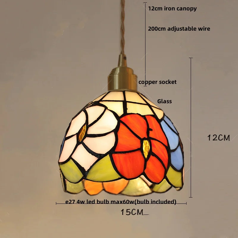 Afralia™ Wood LED Glass Pendant Light: Modern Nordic Adjustable Hanging Lamp