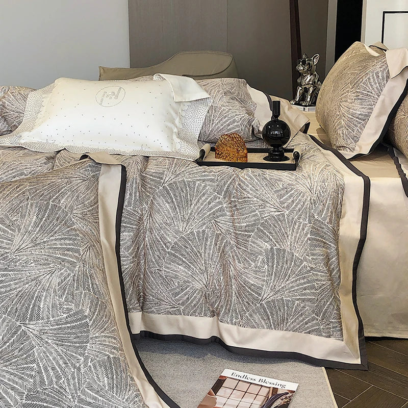 Afralia™ Luxury 100S Egyptian Cotton Bedding Set with American Digital Printing