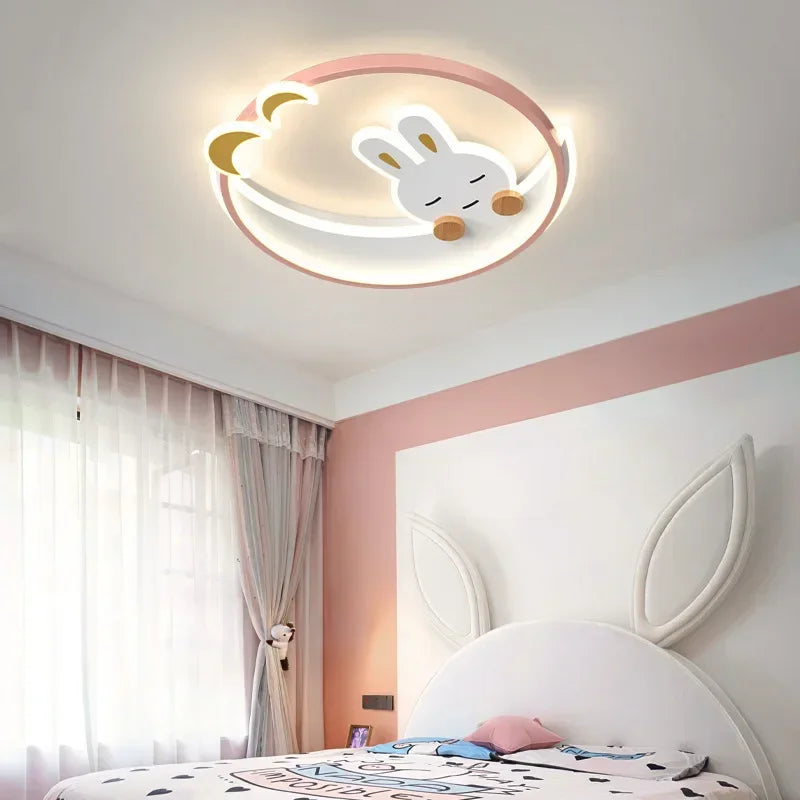 Afralia™ Kids LED Chandelier: Children's Bedroom Ceiling Lamp for Study and Attic Lighting