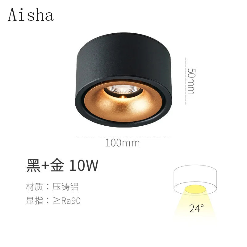 Afralia™ LED Aluminum Spotlight Ceiling Lamp for Living Room Dining Room Lighting