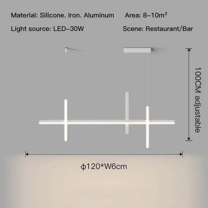 Afralia™ Modern Minimalism LED Chandeliers for Living Dining Room Kitchen Tables Home Decor