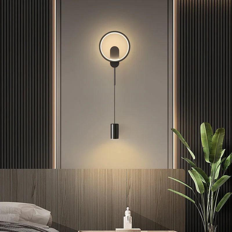 Afralia™ Metal Wall Lamp: Elegant Indoor LED Light Fixture for Home Decor, Living Room, Bedroom