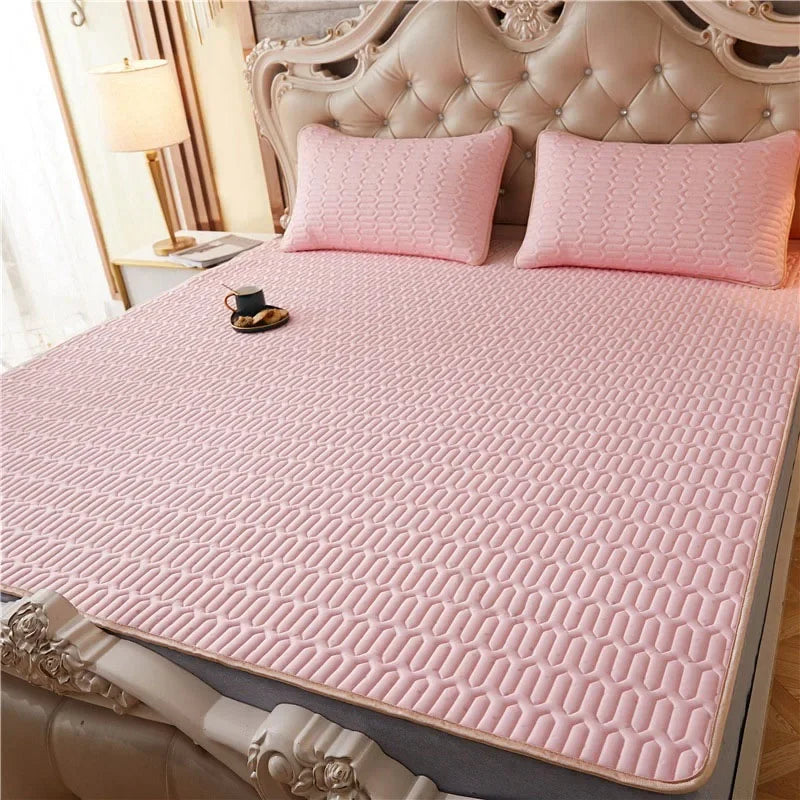 Afralia™ Summer Cooling Latex Bed Mat Set - Breathable & Comfortable