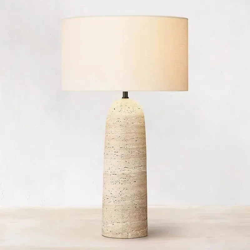 Afralia™ Marble LED Table Lamp Modern Wabi-sabi Design for Home Decor