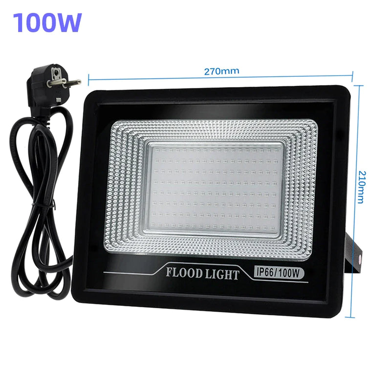 Afralia™ 100W LED UV Black Light Flood Lamp for Party, Halloween, Xmas - 392nm