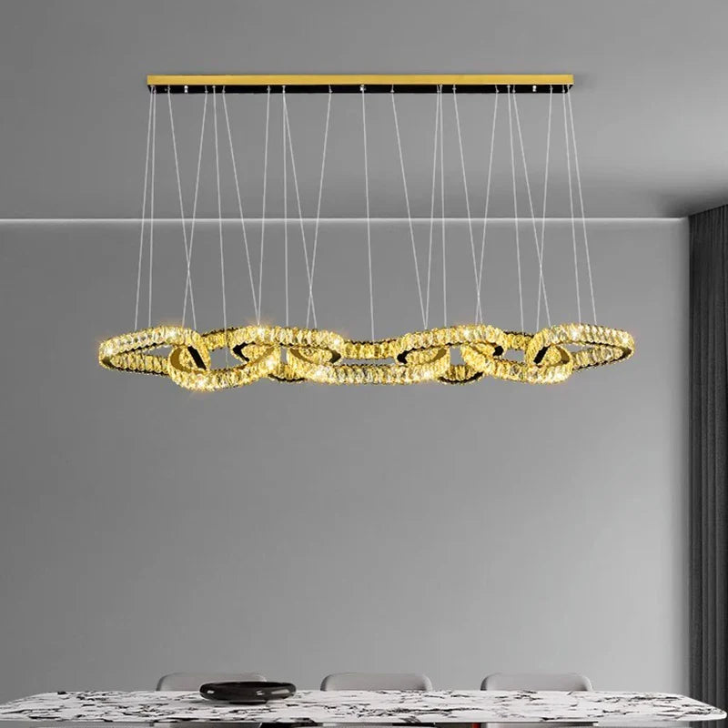 Afralia™ Modern Dine Room Pendant Lights LED Chandelier Ceiling Lamp