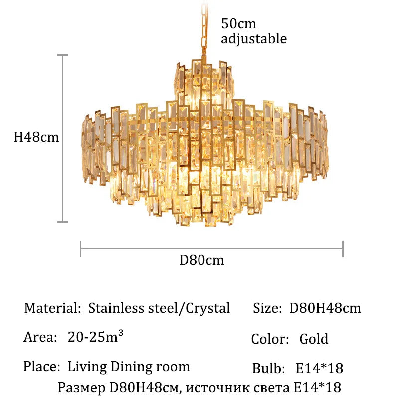 Afralia™ Crystal Chandelier Ceiling Light LED Fixture for Dining & Living Rooms.