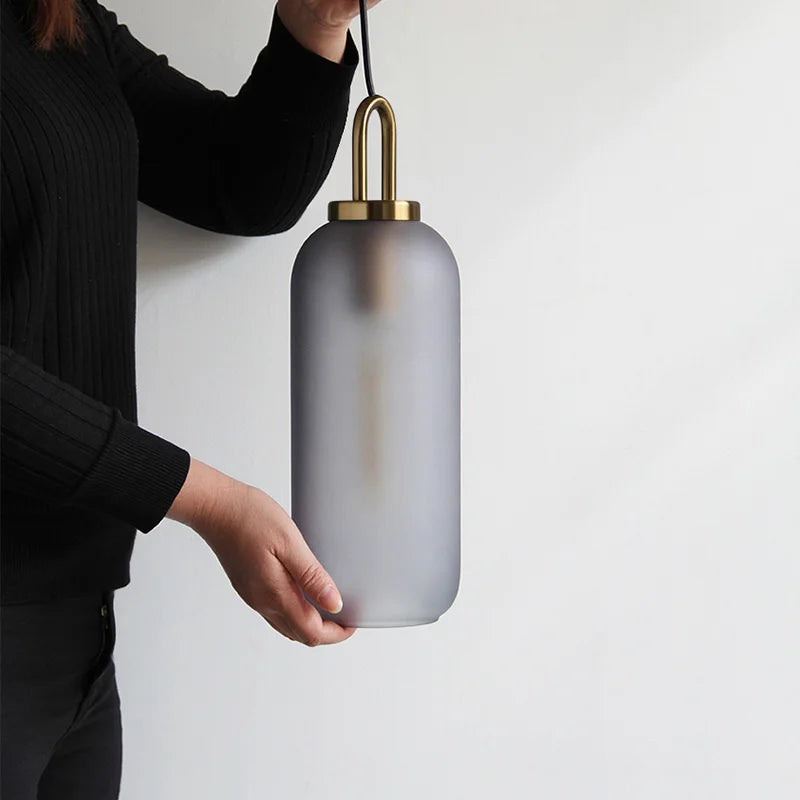 Afralia™ Nordic Glass Ball Pendant Light for Kitchen, Living Room, and Bedroom Luxe Decor