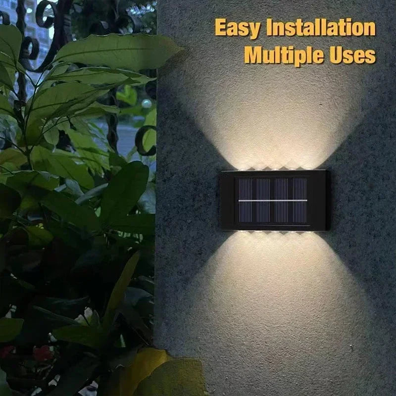 Afralia™ Solar Wall Lamp: Outdoor Waterproof Up/Down Light for Garden, Street, Landscape, Balcony