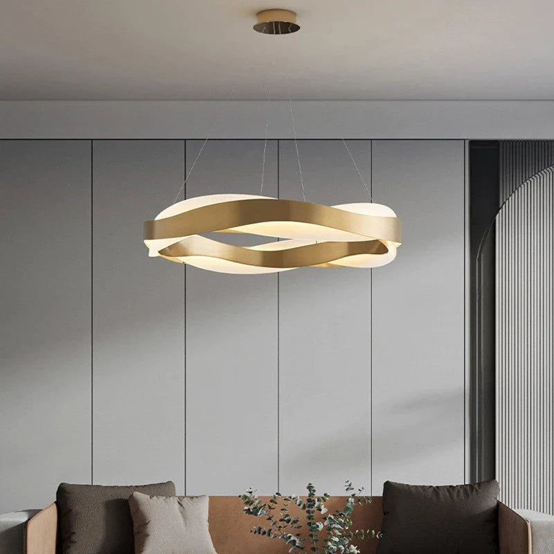 Afralia™ Luxury Circle Chandeliers Home Decoration Pendant Light for Living Room.