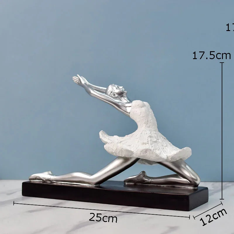Afralia™ Ballet Dancer Resin Sculpture Desk Decoration Figure - Room Aesthetic Décor