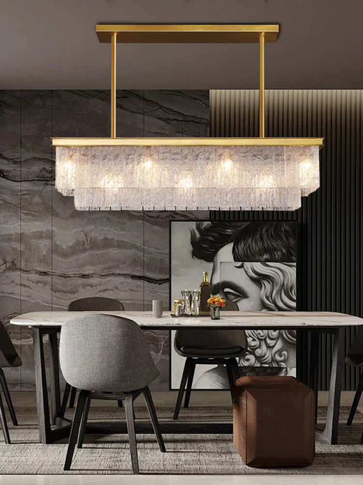 Afralia™ Elegant Crystal Glass Chandelier for Luxury Home Decor