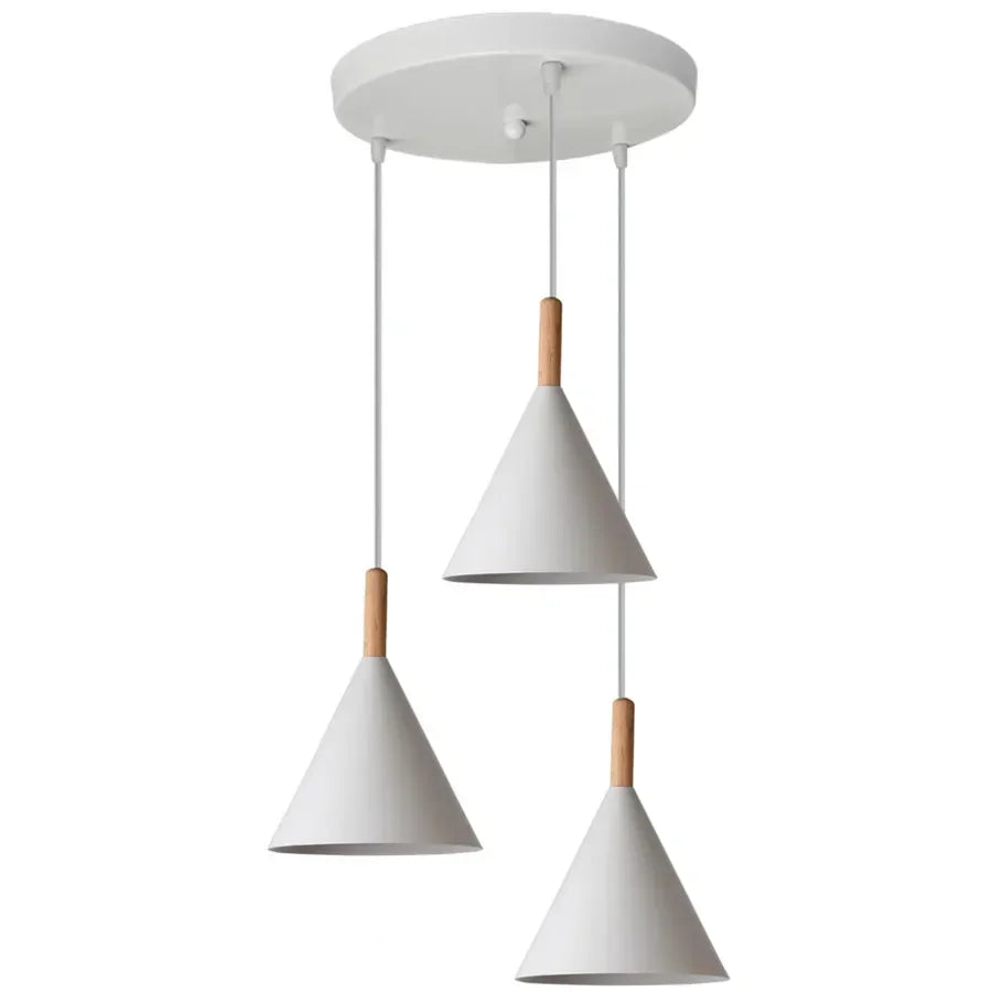 Afralia™ Wood LED Pendant Chandelier: Modern Nordic Hanging Lamp for Home, Cafe, Restaurant’s Kitchen