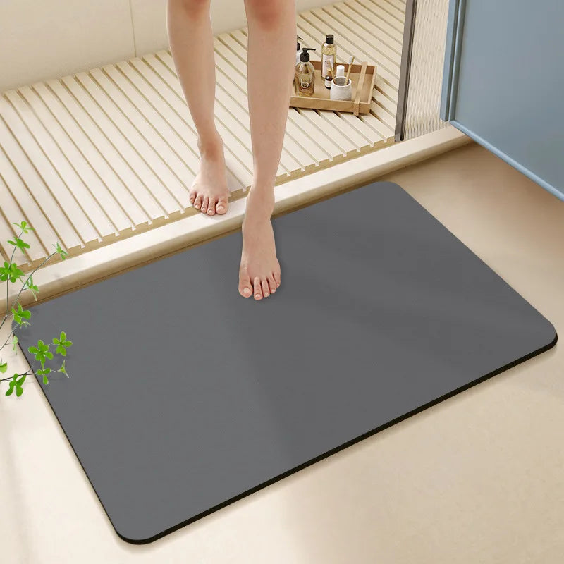Afralia™ Diatom Ooze Bath Rug: Super Absorbent Non-slip Mat for Bathroom & Toilets