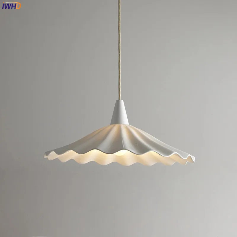 Afralia™ White Ceramic LED Pendant Lights: Modern Nordic Style Hanging Lamp for Home