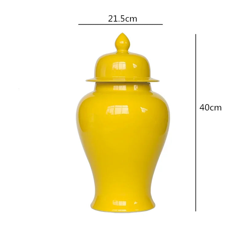 Afralia™ Chinese Retro Handcrafted General Jar Vase for Home Decor & Storage