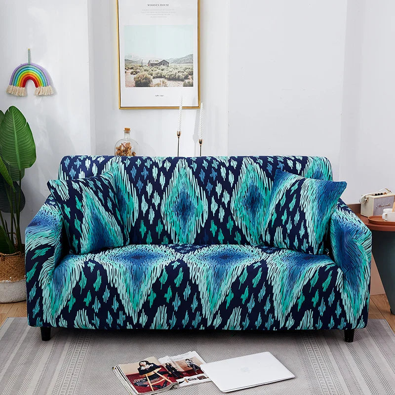Afralia™ Stretch Sofa Cover Slipcover for 3 Seater Couch - Print Protector