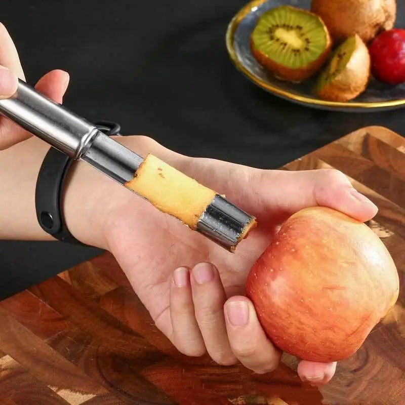 Afralia™ Fruit Core Remover Slicer Knife, Stainless Steel Apple Pear Date Twister