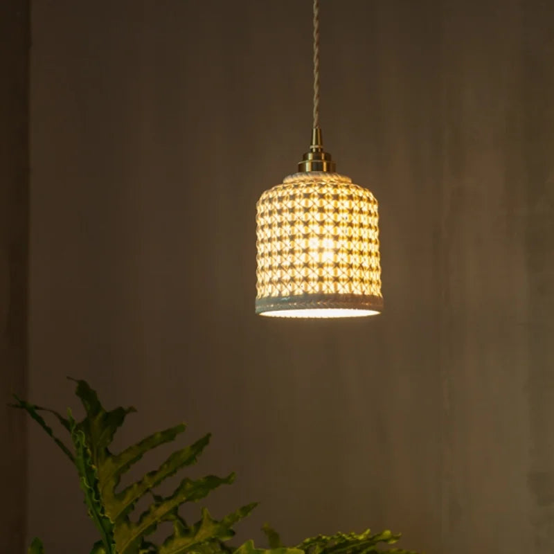 Afralia™ Nordic Ceramic LED Pendant Lamps Modern Minimalism Hanging Light for Home Decor