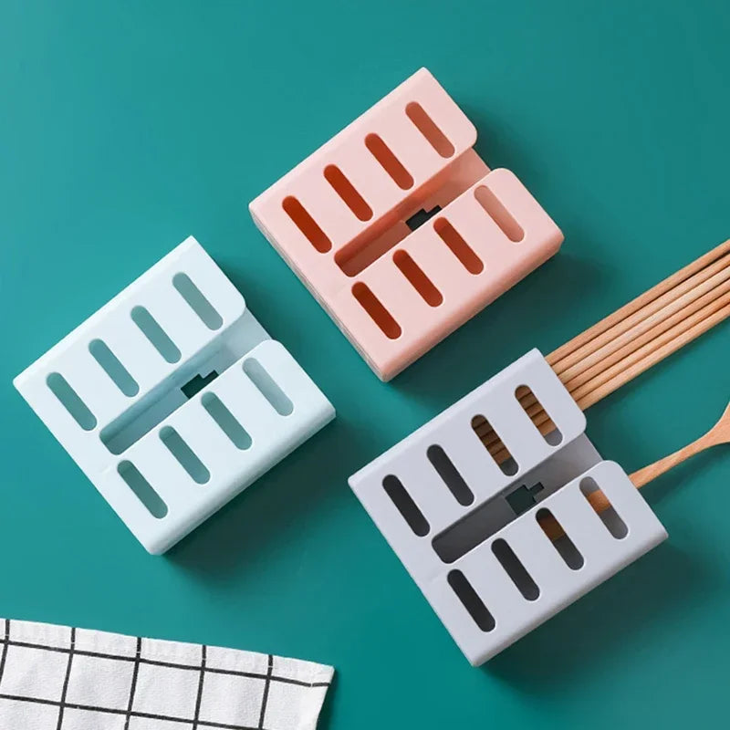 Afralia™ Kitchen Utensils Organizer Rack - Wall-mounted Storage for Tableware and Cutlery