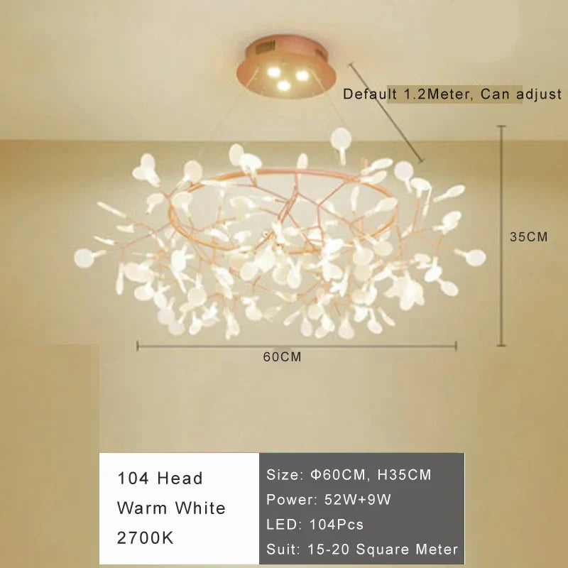 Afralia™ Modern FireWorm Pendant Light for Living Room, Bedroom & Restaurant