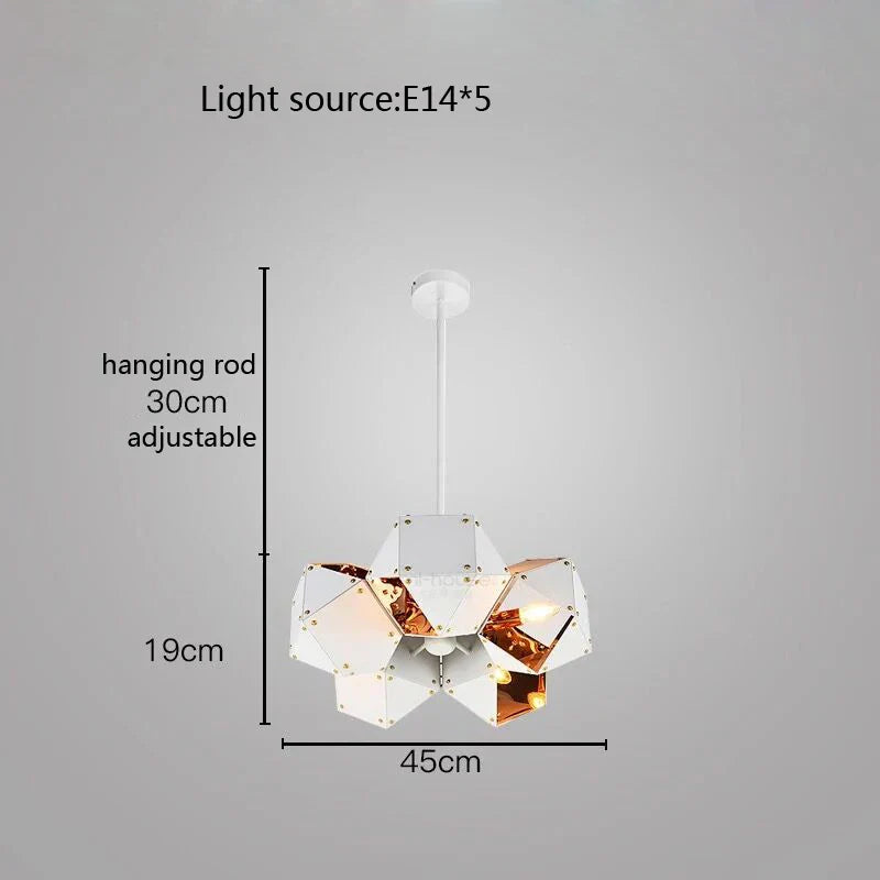 Afralia™ Cube LED Pendant Light: Art Deco Hanging Lamp for All-Match Style