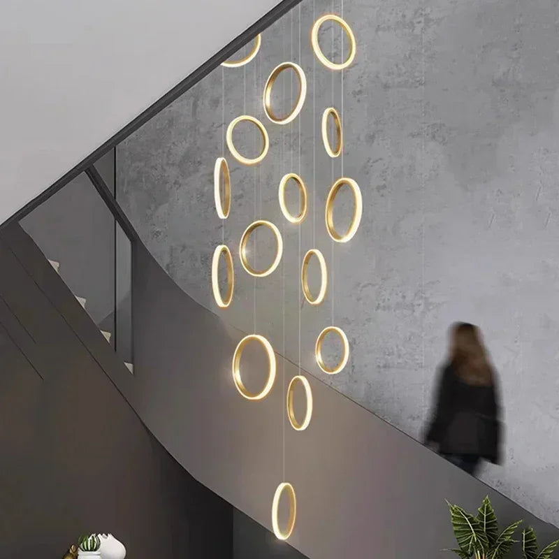 Afralia™ LED Pendant Lights: Modern Minimalist Hanging Chandelier for Living & Dining Room