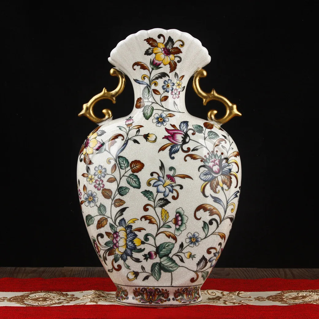 Afralia™ European Style Ceramic Vase Ornaments for Elegant Home Decor