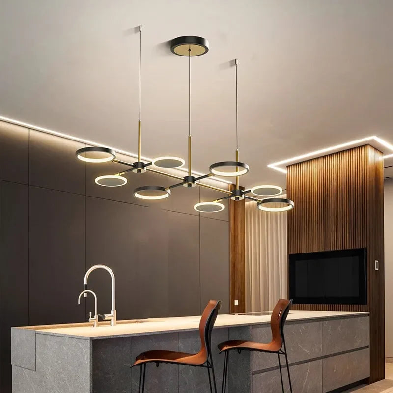 Afralia™ Modern Luxury Aluminum LED Pendant Lamp