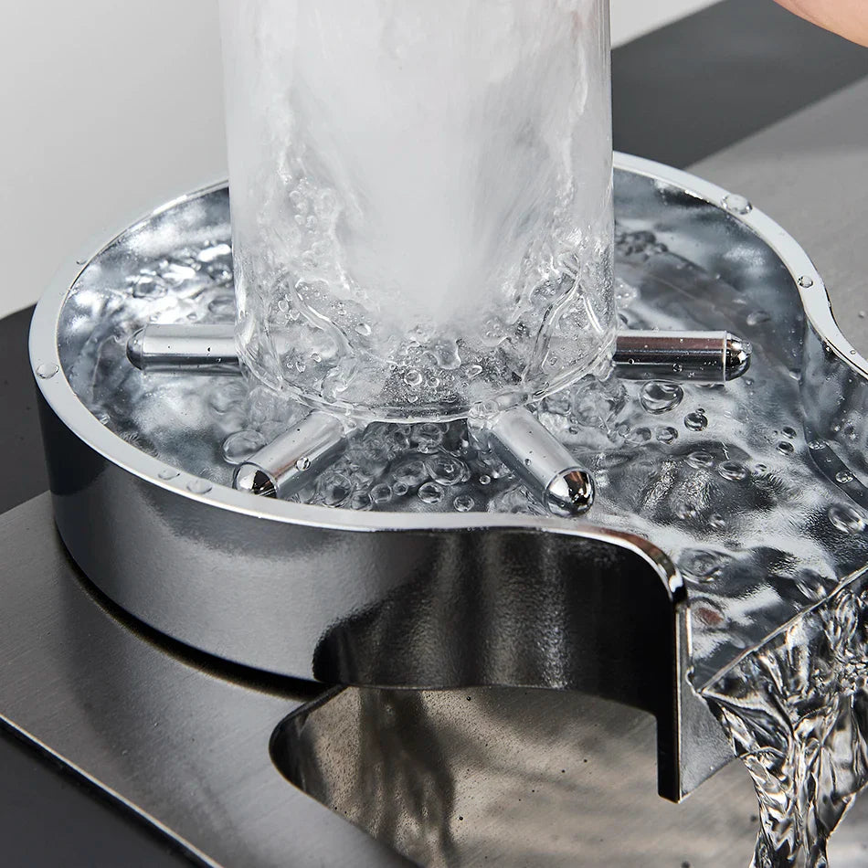 Afralia™ Glass Rinser Faucet: Automatic Cup & Pitcher Washer for Kitchen Sink
