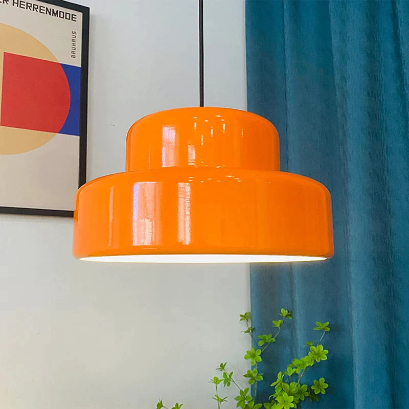 Afralia™ Nordic Antique Orange Restaurant Pendant Light | Bauhaus Japanese Table Lamp