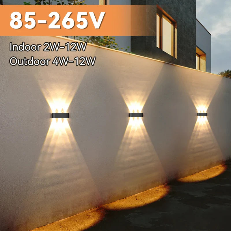 Afralia™ LED Outdoor Garden Wall Light Waterproof Decor Porch Lamp Fixture