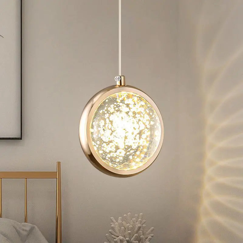 Afralia™ Crystal Ball Chandelier - Luxury Pendant Light for Bedroom and Living Room